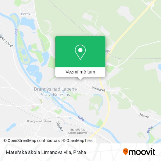 Mateřská škola Límanova vila mapa