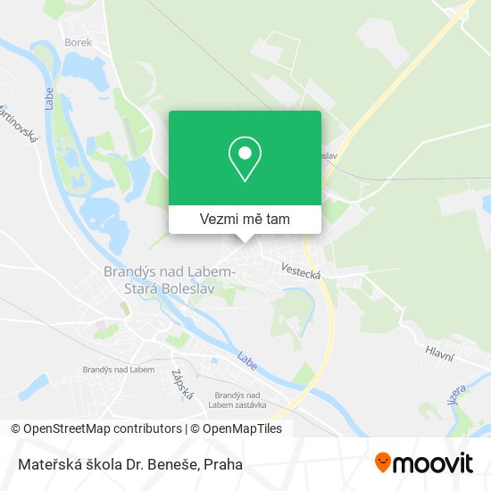 Mateřská škola Dr. Beneše mapa