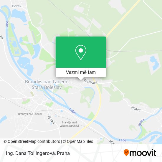 Ing. Dana Tollingerová mapa
