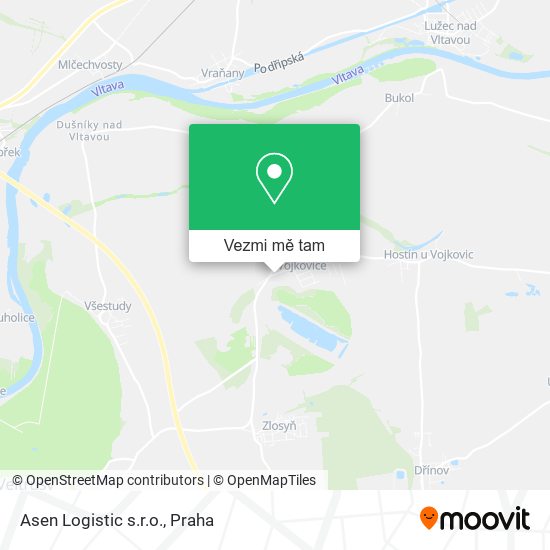 Asen Logistic s.r.o. mapa