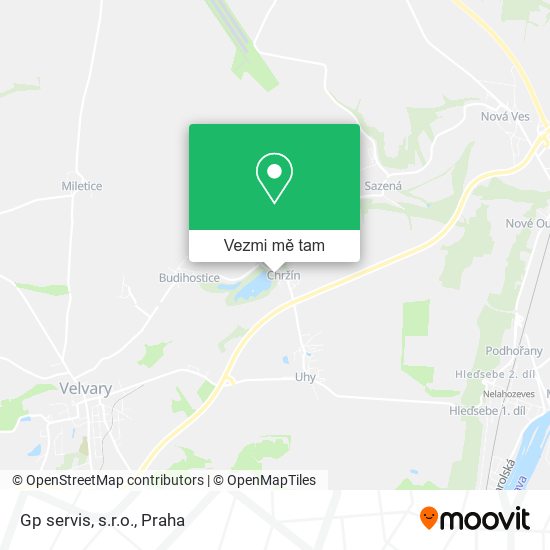 Gp servis, s.r.o. mapa