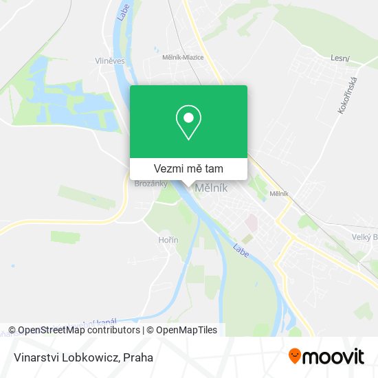 Vinarstvi Lobkowicz mapa