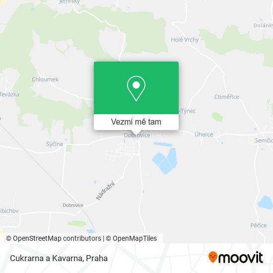 Cukrarna a Kavarna mapa