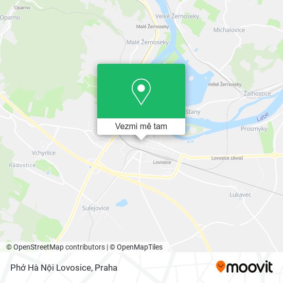 Phở Hà Nội Lovosice mapa