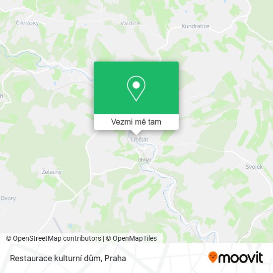 Restaurace kulturní dům mapa