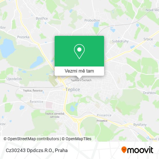 Cz30243 Dpdczs.R.O. mapa