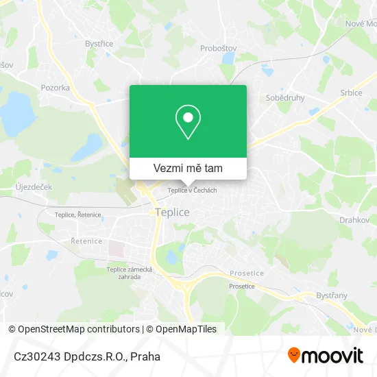 Cz30243 Dpdczs.R.O. mapa