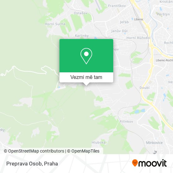 Preprava Osob mapa