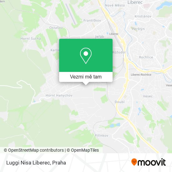 Luggi Nisa Liberec mapa