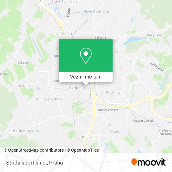 Strida sport s.r.o. mapa