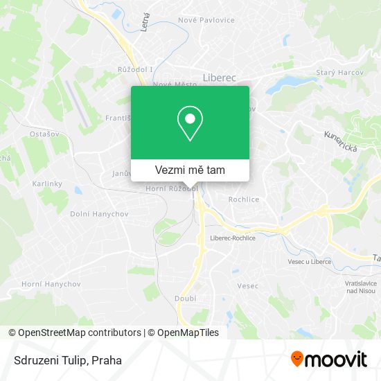 Sdruzeni Tulip mapa