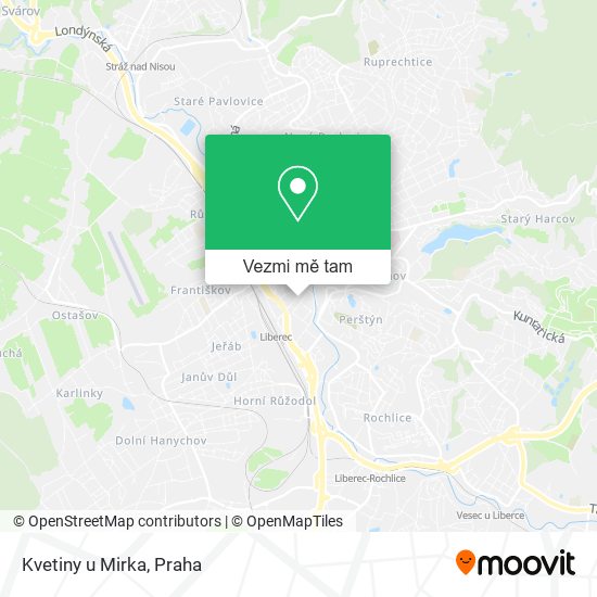 Kvetiny u Mirka mapa