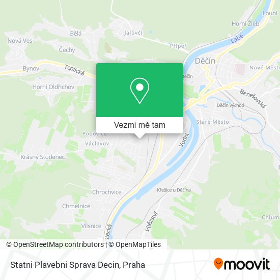 Statni Plavebni Sprava Decin mapa