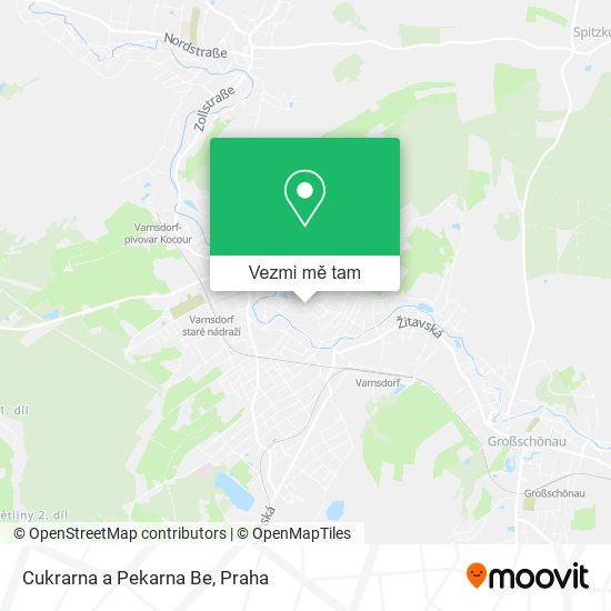 Cukrarna a Pekarna Be mapa