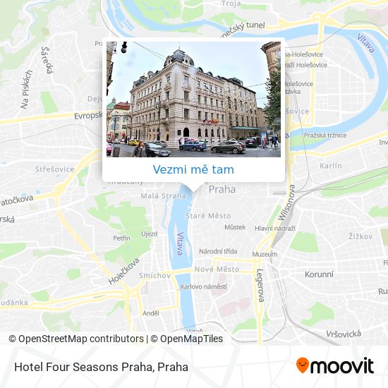 Hotel Four Seasons Praha mapa