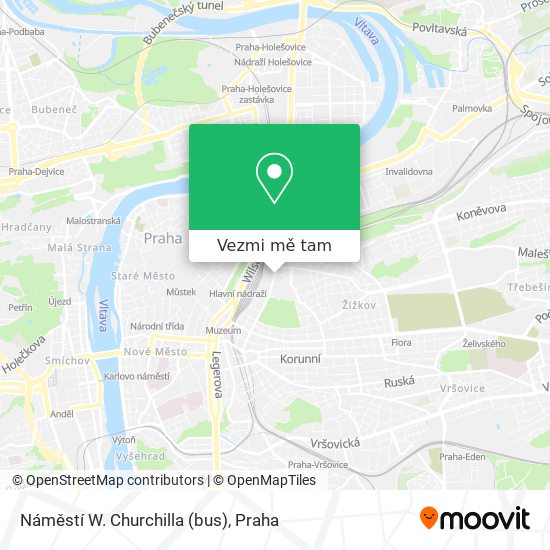 Náměstí W. Churchilla (bus) mapa