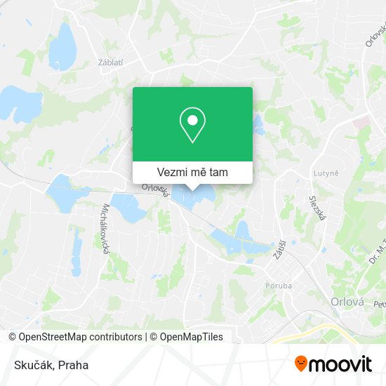 Skučák mapa