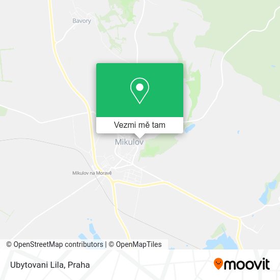 Ubytovani Lila mapa