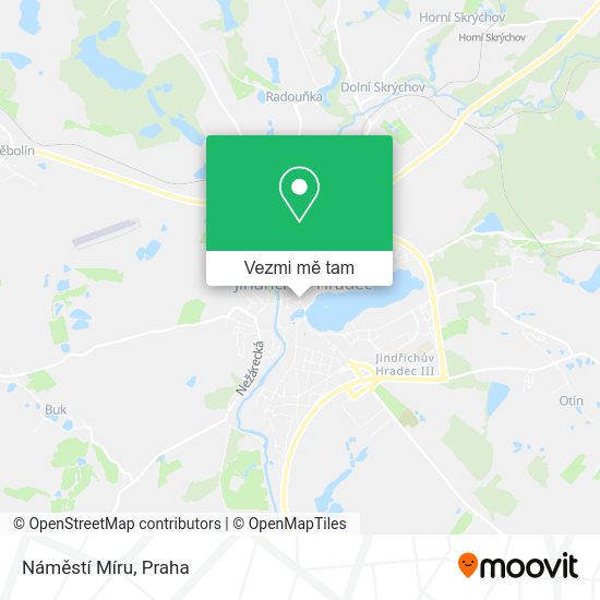 Náměstí Míru mapa