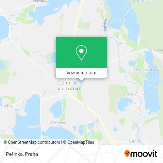 Peřinka mapa