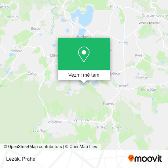Ležák mapa
