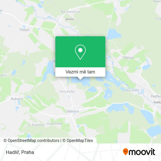 Hadlíř mapa