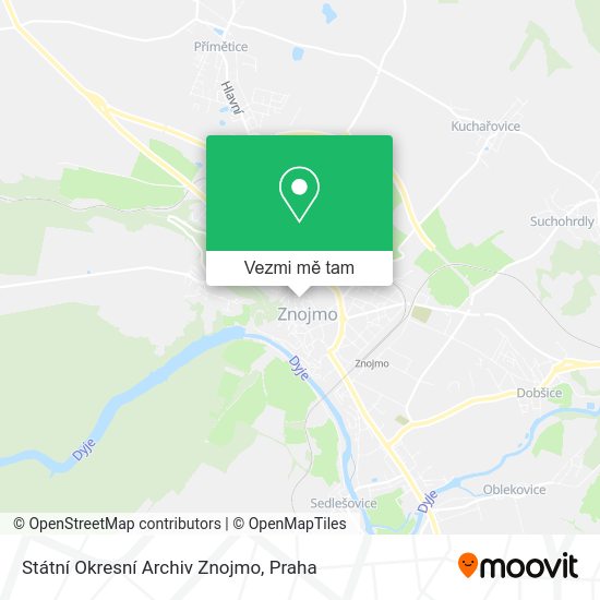 Státní Okresní Archiv Znojmo mapa