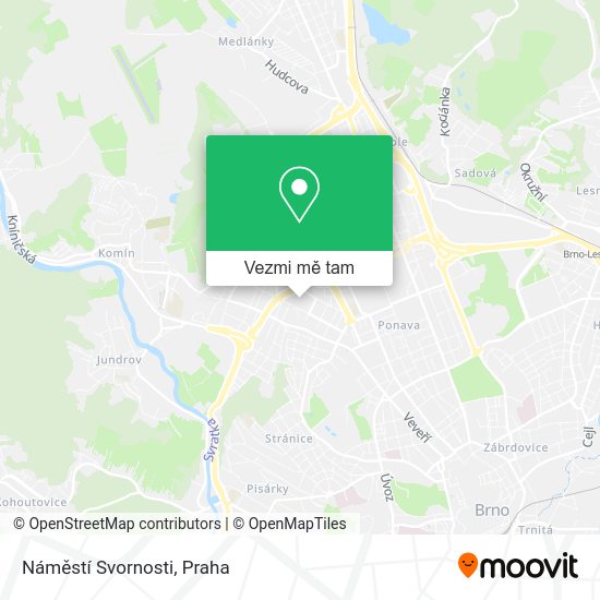 Náměstí Svornosti mapa