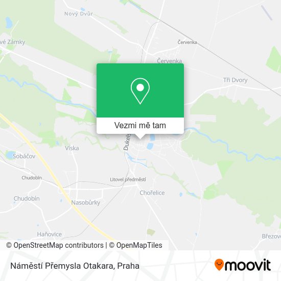 Náměstí Přemysla Otakara mapa