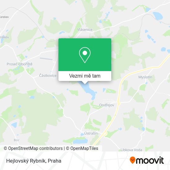 Hejlovský Rybník mapa