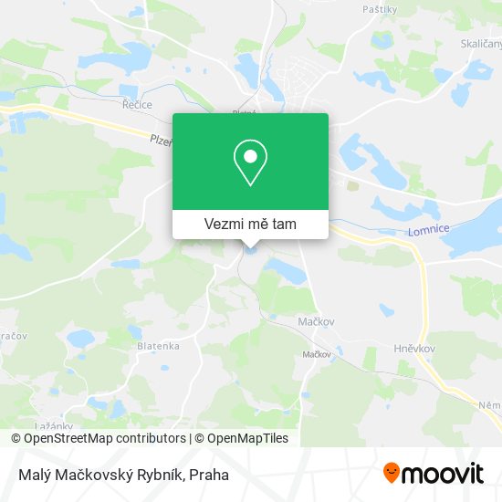 Malý Mačkovský Rybník mapa