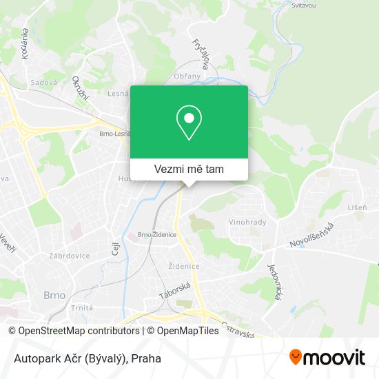 Autopark Ačr (Bývalý) mapa