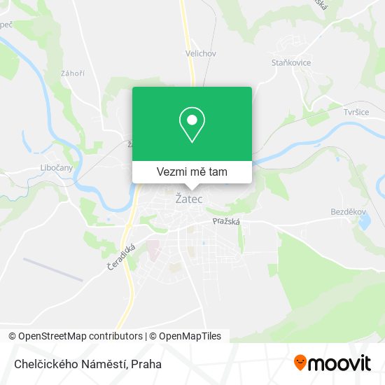 Chelčického Náměstí mapa