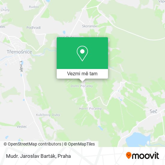 Mudr. Jaroslav Barták mapa
