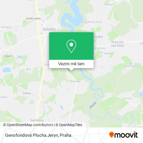 Genofondová Plocha Jeryn mapa