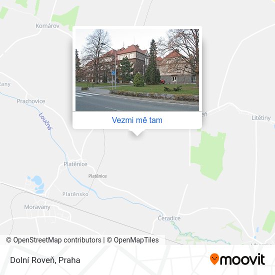 Dolní Roveň mapa