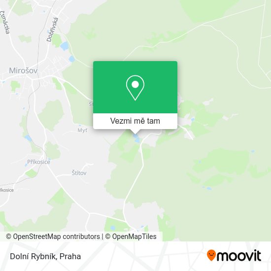 Dolní Rybník mapa