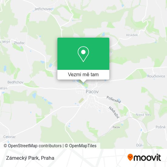 Zámecký Park mapa