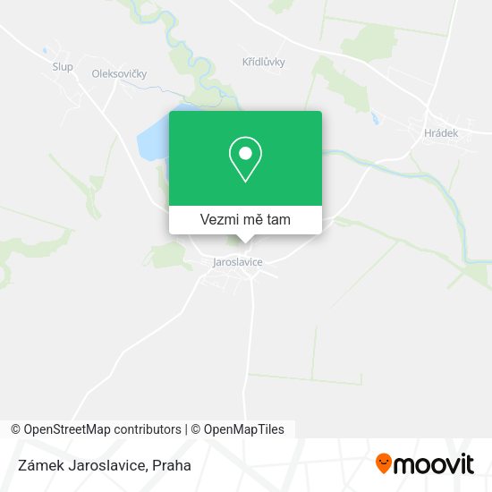 Zámek Jaroslavice mapa