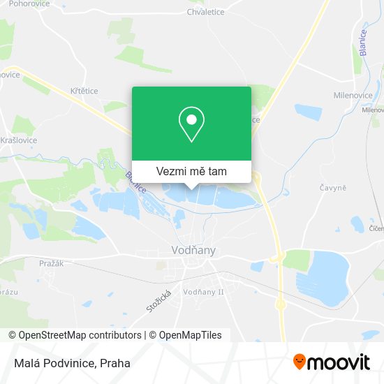 Malá Podvinice mapa