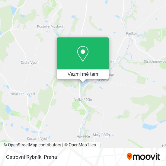 Ostrovní Rybník mapa