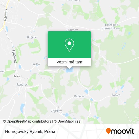 Nemojovský Rybník mapa