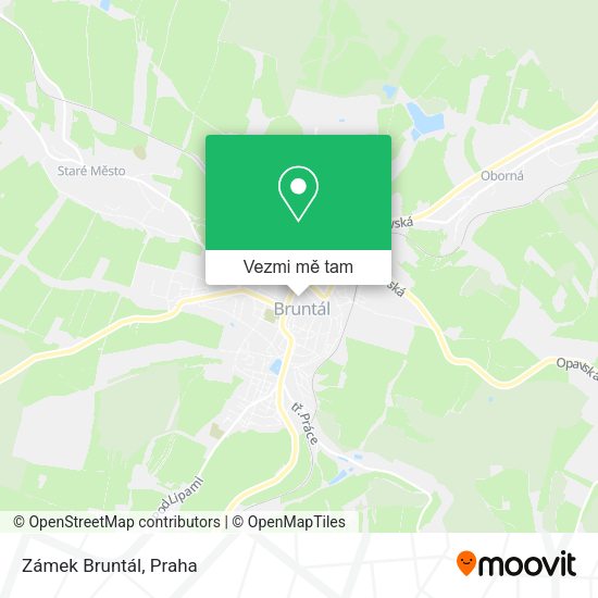 Zámek Bruntál mapa