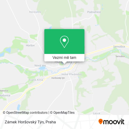 Zámek Horšovský Týn mapa
