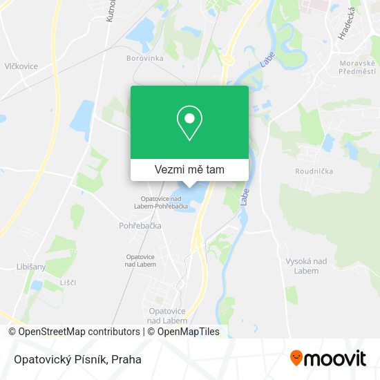 Opatovický Písník mapa