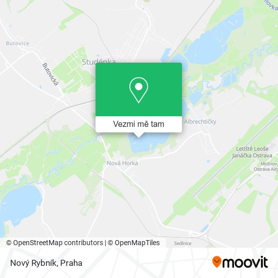 Nový Rybník mapa