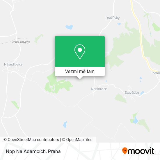 Npp Na Adamcích mapa