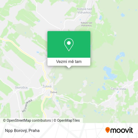 Npp Borový mapa