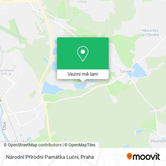 Národní Přírodní Památka Luční mapa