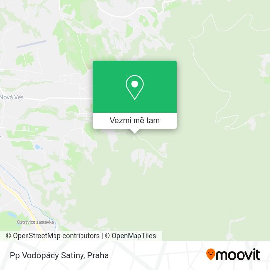 Pp Vodopády Satiny mapa